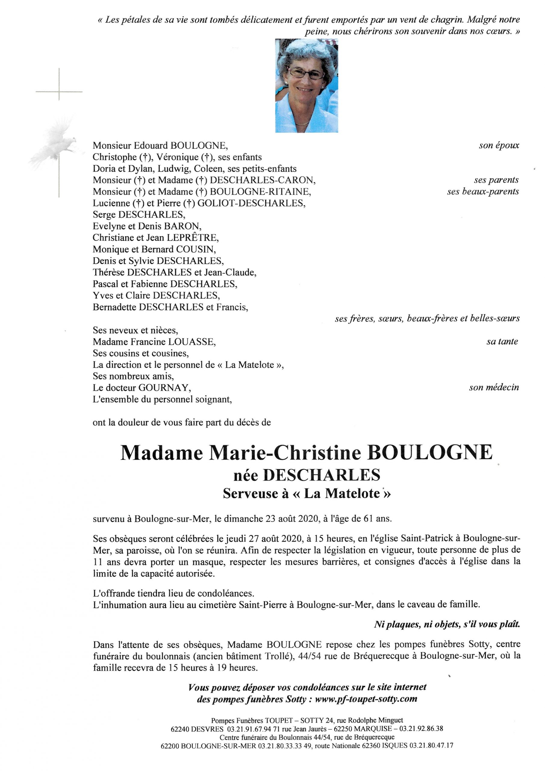 Madame Marie Christine Boulogne Pompes Fun Bres Toupet Sotty