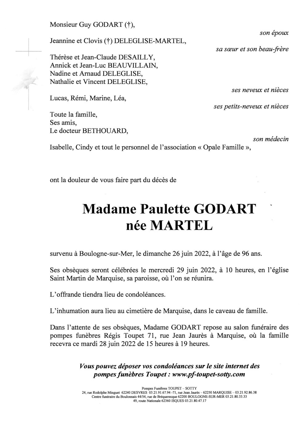 Madame Paulette Godart Pompes Fun Bres Toupet Sotty