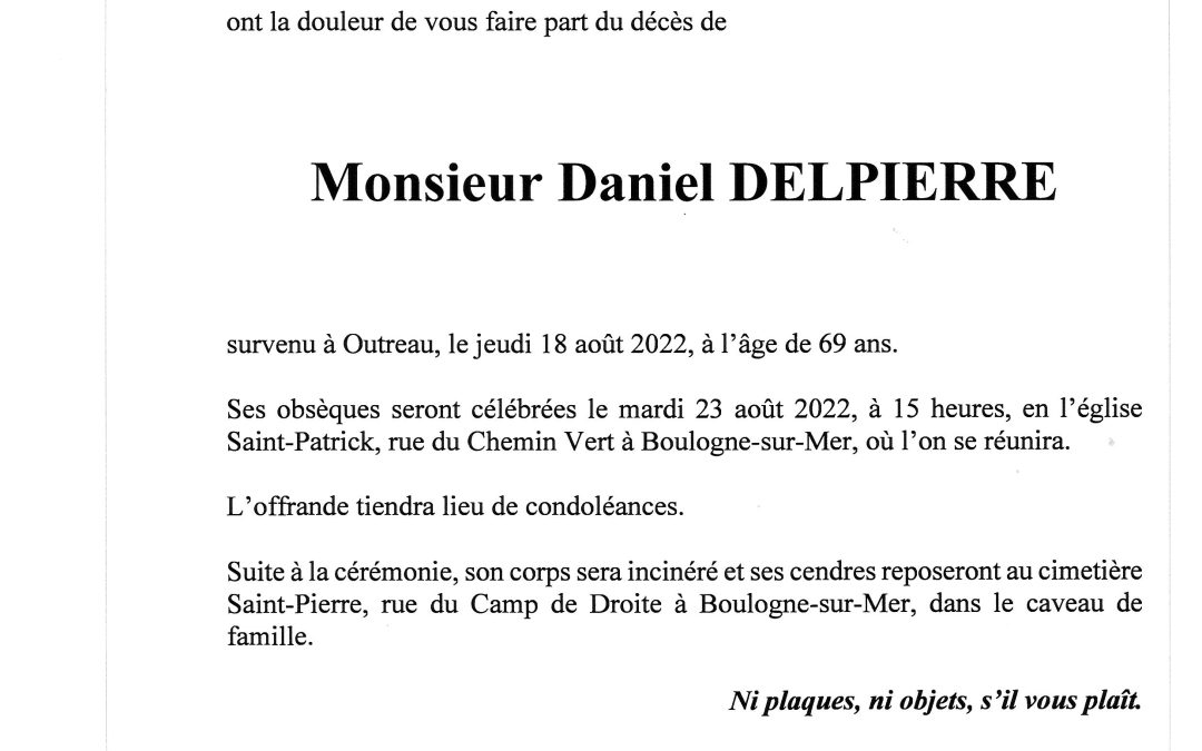 Monsieur Daniel Delpierre Pompes Fun Bres Toupet Sotty